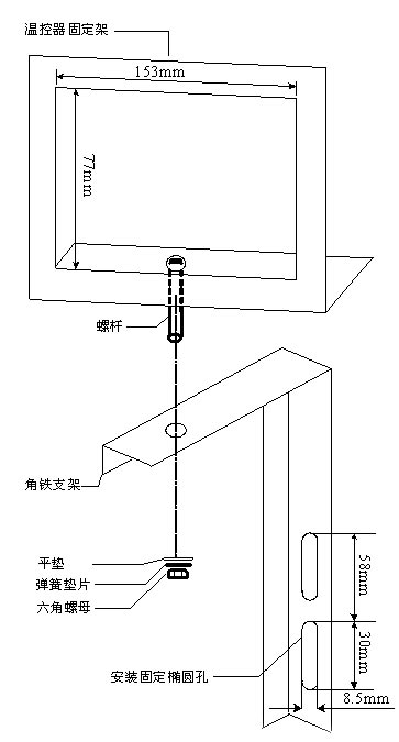 IB-S201幹式變壓器(qì)溫控器(qì)安裝支架
